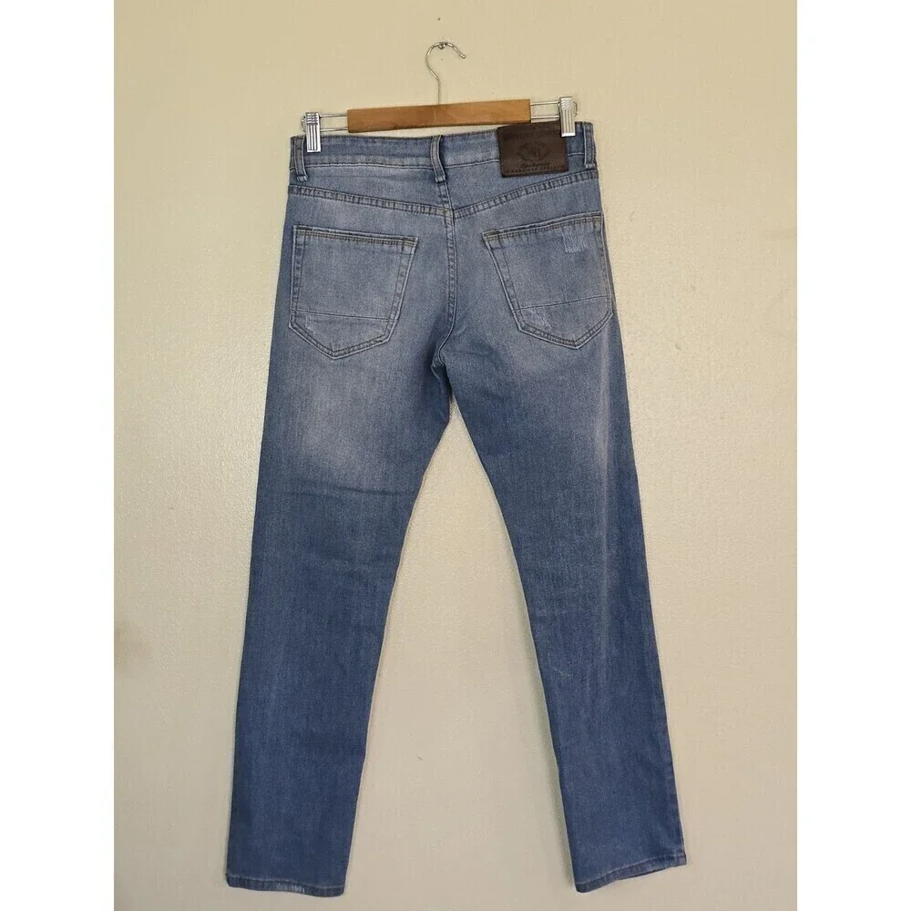 Amongst Others Mens Jeans 28x30 Slim Stretch Denim Zip Fly Pants Blue